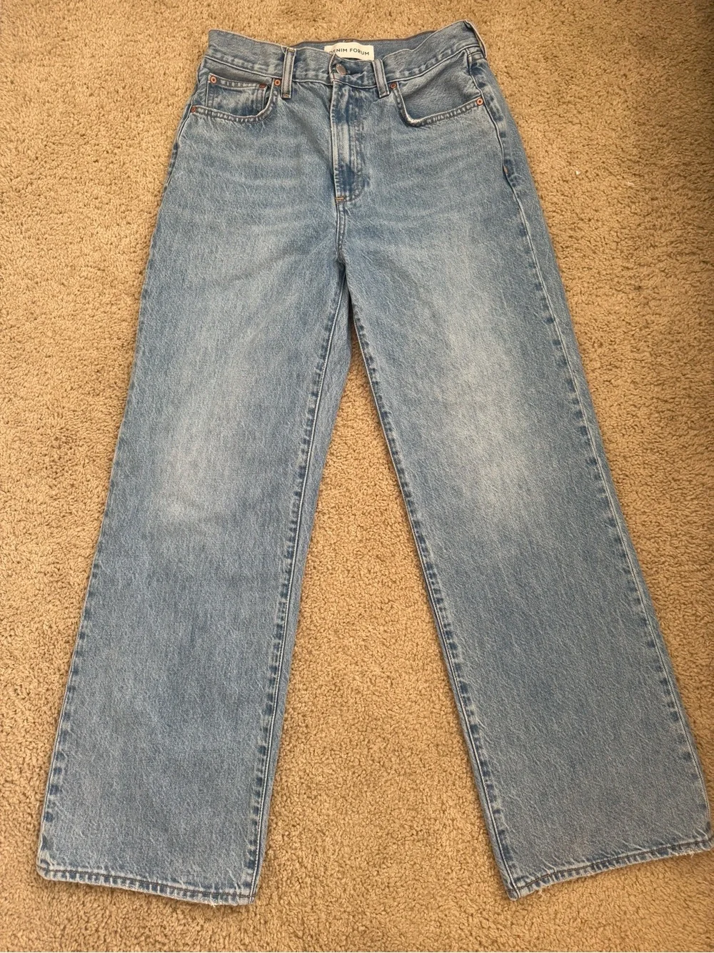 Denim Forum Farrah High-Rise Wide Leg Jeans - Picture 7 of 12